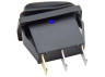 Switch Lemanso LSW36 3PIN blue with fix. and with backlight IP45 ON-OFF / KCD3-101NW 15A 250VAC multiple 25 pieces
