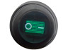 Switch Lemanso LSW37 3PIN green with fix. IP45 ON-OFF / KCD1-5-101NW 6A 250VAC multiple of 25 pieces