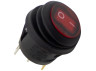 Switch Lemanso LSW37 3PIN red with fix. IP45 ON-OFF / KCD1-5-101NW 6A 250VAC multiple of 25 pieces