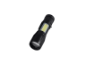 Tactical flashlight with USB charging, in a box (black)