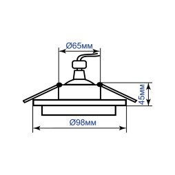 Built-in luminaire Feron DL2911 under the lamp white