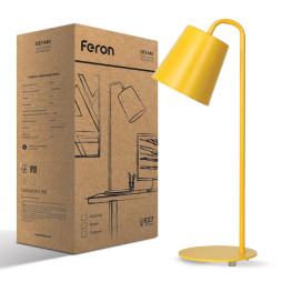 Table lamp Feron DE1440 under the lamp yellow