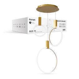 LED pendant chandelier Feron AL6500 GRAND 50W gold