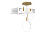 LED pendant chandelier Feron AL6500 GRAND 50W gold