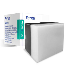 Square connector AL4021 3W 4000K black for AL4020 36W and 48W lamps