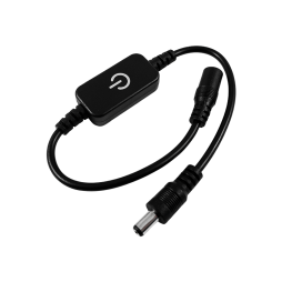 Dimmer mini single-channel black 6A 12-24V - Manual adjustment #153/2