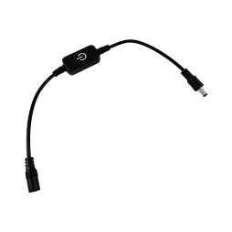 Dimmer mini single-channel black 6A 12-24V - Manual adjustment #153/2