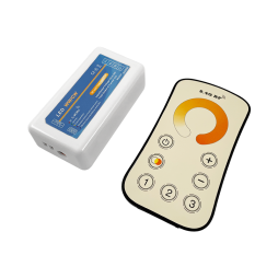 Controller W+WW RF 2-channel 12A 2.4G 12-24V Radio - Touch 7 buttons #166