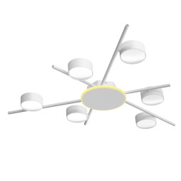 VIDEX lamp for 6xGX53 lamp surface mounted with backlight white VL-SPF22B-WB