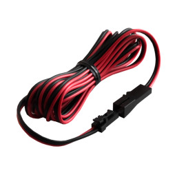 Extension cord 2m C2541-H02 male+C2542-H02 female black, 2*(0.1-0.35) LEDUA