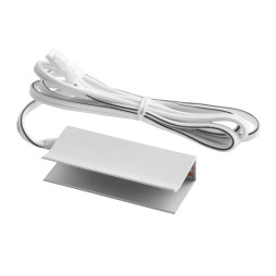 LED aluminum clip for glass shelf lighting 12V 0.72w blue light, white wire LEDUA