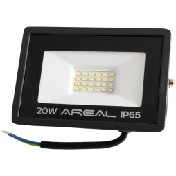 LED spotlight AREAL 20W PR-20 6200K, 220V, IP65 white