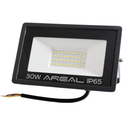 LED spotlight AREAL 30W PR-30 6200K, 220V, IP65 white