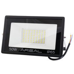 LED spotlight AREAL 50W PR-50 6200K, 220V, IP65 white