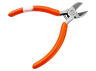 Side cutters 5" LTL20048 orange, CRV55 Lemanso