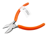 Side cutters 5" LTL20048 orange, CRV55 Lemanso