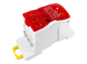 Distribution block on DIN-rail Lemanso 125A LMA2665 (UKK125A) red Lemanso