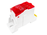 Distribution block on DIN-rail Lemanso 125A LMA2665 (UKK125A) red Lemanso