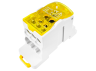 Distribution block on DIN-rail Lemanso 125A LMA2666 (UKK125A) yellow Lemanso