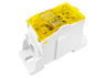 Distribution block on DIN-rail Lemanso 125A LMA2666 (UKK125A) yellow Lemanso