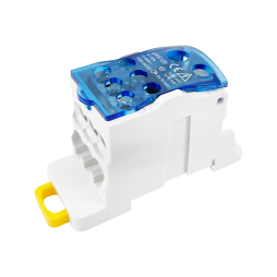 Distribution block on DIN-rail Lemanso 125A LMA2667 (UKK125A) blue Lemanso