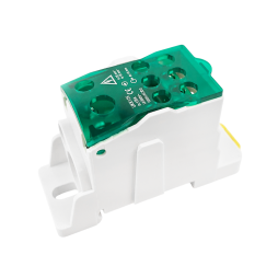 Distribution block on DIN-rail Lemanso 125A LMA2668 (UKK125A) green Lemanso