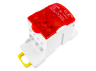 DIN-rail distribution block Lemanso 80A LMA2661 (UKK80A) red Lemanso