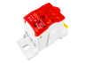 DIN-rail distribution block Lemanso 80A LMA2661 (UKK80A) red Lemanso