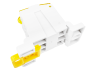 DIN-rail distribution block Lemanso 80A LMA2662 (UKK80A) yellow Lemanso