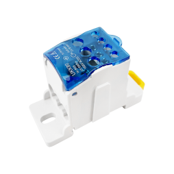 DIN-rail distribution block Lemanso 80A LMA2663 (UKK80A) blue Lemanso