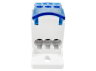 DIN-rail distribution block Lemanso 80A LMA2663 (UKK80A) blue Lemanso