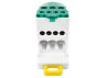 DIN-rail distribution block Lemanso 80A LMA2664 (UKK80A) green Lemanso