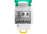 DIN-rail distribution block Lemanso 80A LMA2664 (UKK80A) green Lemanso