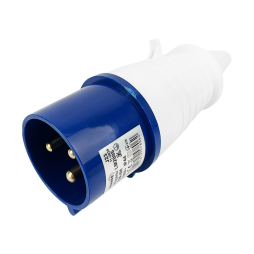 Portable plug (VP) 32A/4p (3p+n) 220-240V IP44 blue LEE-023L LM2005 Lemanso
