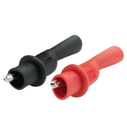 Crocodile in figured cambric for gray probes dia. 2mm Lemanso sold in multiples of 20 pieces (10 red + 10 black) LM9106