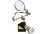 Desktop magnifier with soldering iron stand Lemanso and 2 crocodile clips/ LM9130