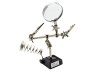 Desktop magnifier with soldering iron stand Lemanso and 2 crocodile clips/ LM9130