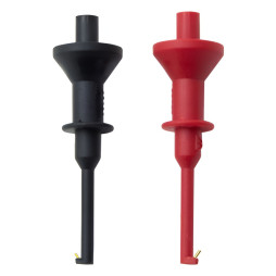 2mm dia. probe tip Lemanso (1 red + 1 black) LM9105