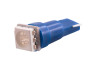 LED car lamp T5-5050-1smd blue 24V LEDUA