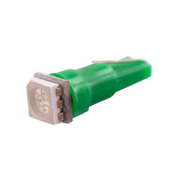 LED car lamp T5-5050-1smd green 24V LEDUA