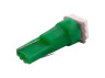 LED car lamp T5-5050-1smd green 24V LEDUA
