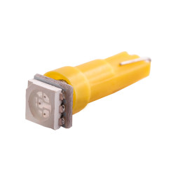 LED car lamp T5-5050-1smd yellow 24V LEDUA