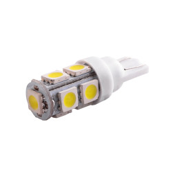 LED car lamp T10-5050-9smd white 24V LEDUA