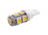 LED car lamp T10-5050-9smd white 24V LEDUA