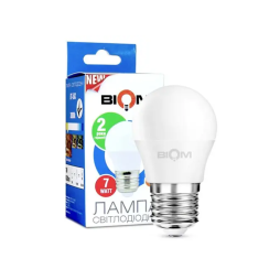 LED lamp G45 7W E27 3000K 175-260V matte VT-563 Biom