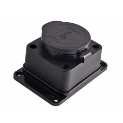 Block 1 socket with grounded rubber LMA059 Lemanso