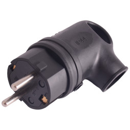 Plug with grounding Kutova 16A rubber / LMA077 Lemanso