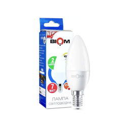 LED lamp C37 7W E14 4500K 175-260V matte VT-570 Biom