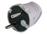 Straight plug without grounding white / LMA028 Lemanso