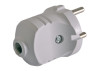 Straight plug without grounding white / LMA028 Lemanso